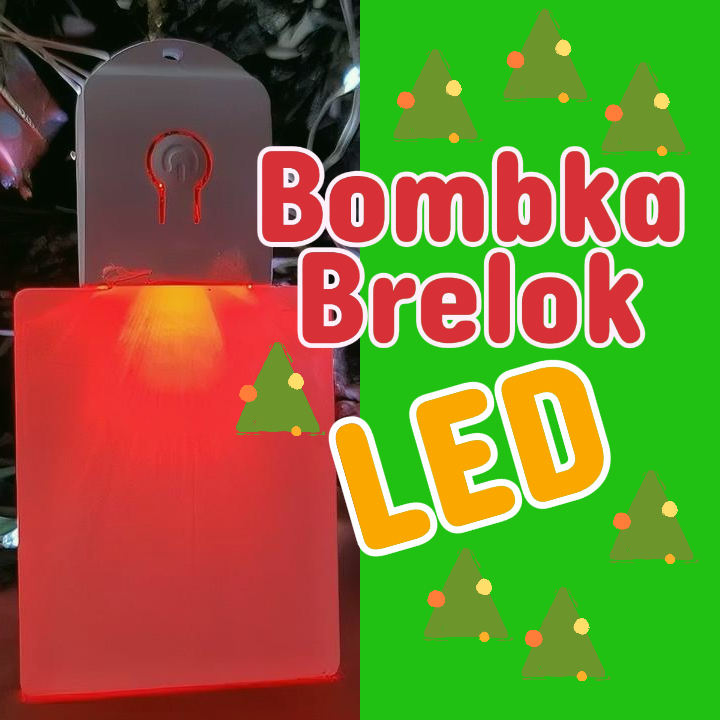 Keychain with led backlight - rectangular